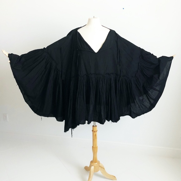 Junya Watanabe Poncho Avante-Garde Ruffle Wrap Tie from Kat Von D Charity Rare M - Picture 3 of 12